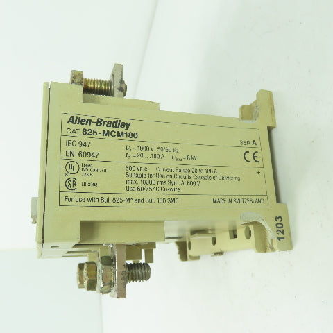 Allen bradley 825-MCM180 Ser A Current Converter Module 600VAC 20-180A Ue=1000V