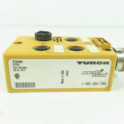 Turck VB 40-CS12 U7024 Multi-Box Actuator And Sensor Junction Box 4-Port
