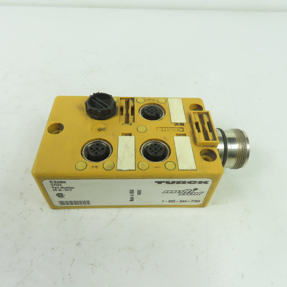 Turck VB 40-CS12 U7024 Multi-Box Actuator And Sensor Junction Box 4-Port