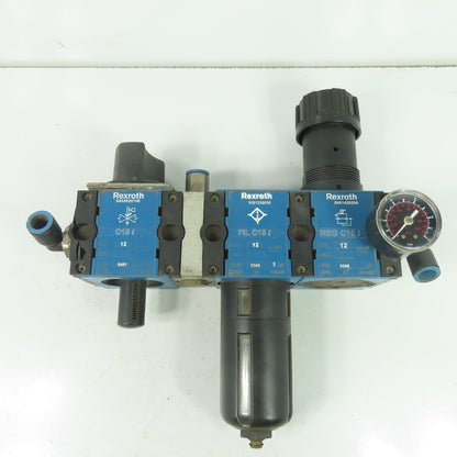 Rexroth 5351420200 REG-C15 Filter Regulator 12Bar Max W/ 5351220010 5352620100