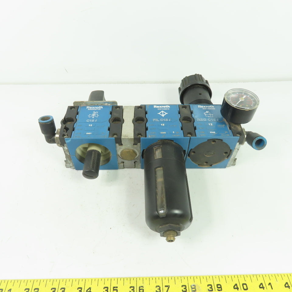 Rexroth 5351420200 REG-C15 Filter Regulator 12Bar Max W/ 5351220010 5352620100