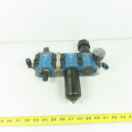Rexroth 5351420200 REG-C15 Filter Regulator 12Bar Max W/ 5351220010 5352620100