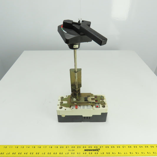 Cutler Hammer JDB 35K 200A Circuit Breaker 3-Pole 600VAC W/ Disconnect Switch