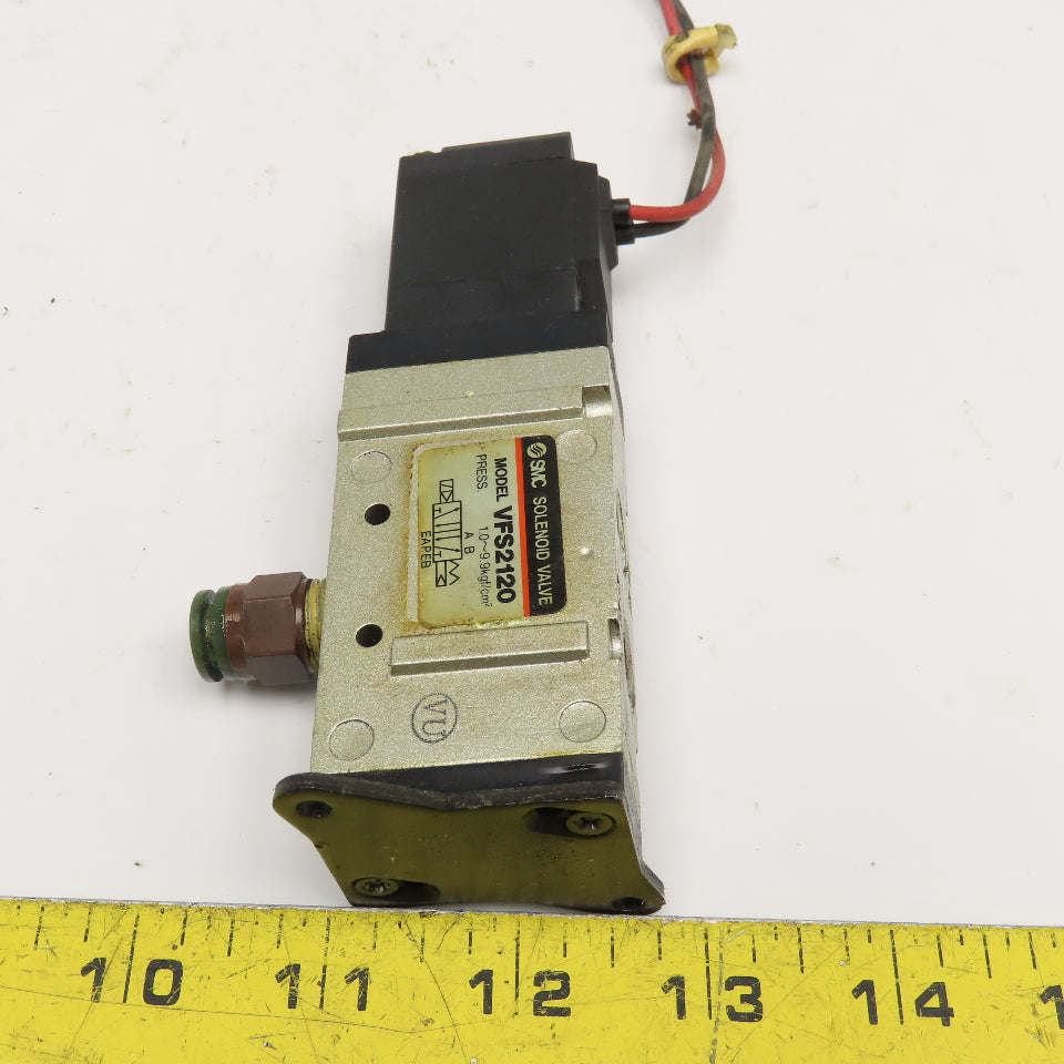 SMC VFS2120 5/2 Position Pneumatic Single Solenoid Valve 21-26VDC Coil 1/4NPT