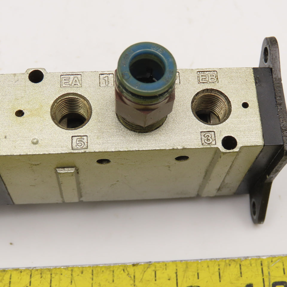 SMC VFS2120 5/2 Position Pneumatic Single Solenoid Valve 21-26VDC Coil 1/4NPT