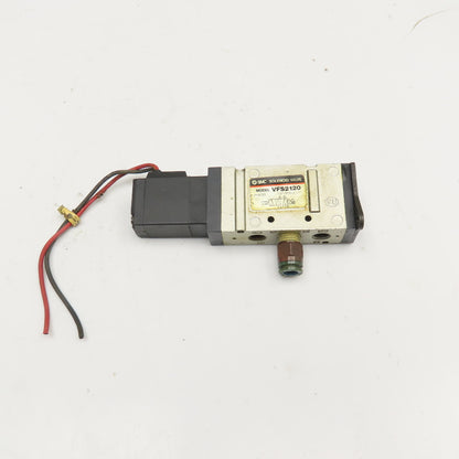 SMC VFS2120 5/2 Position Pneumatic Single Solenoid Valve 21-26VDC Coil 1/4NPT