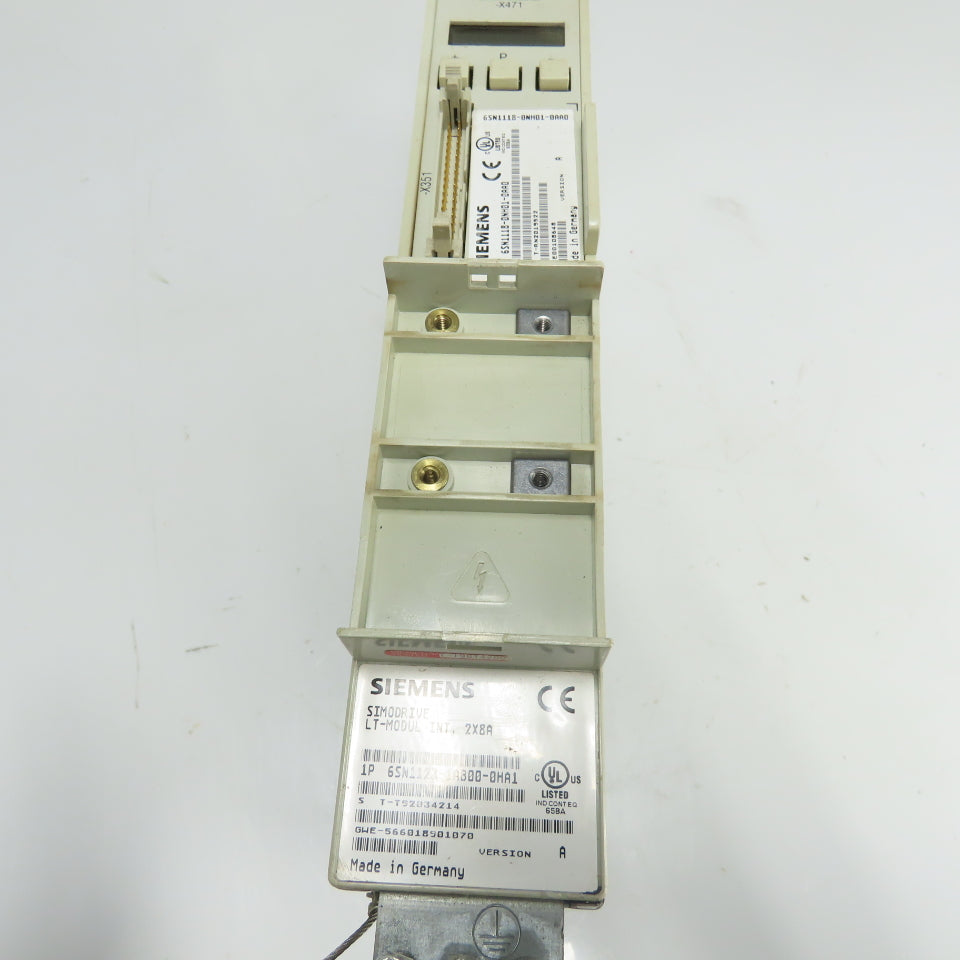 Siemens 1P 6SN1118-0NH01-0AA0 Simodrive 611 2-Axis Control Module Unit
