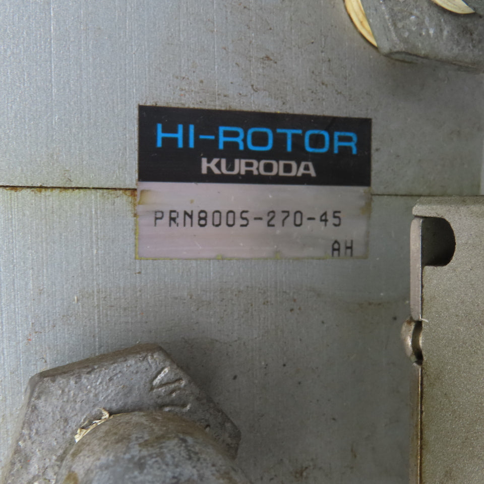 Kuroda PRN800S-270-45 Hi-Rotor Pneumatic Vane Rotary Actuator 45° Turn