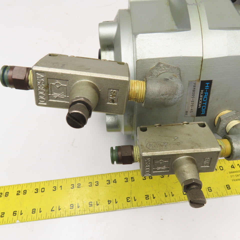 Kuroda PRN800S-270-45 Hi-Rotor Pneumatic Vane Rotary Actuator 45° Turn ...