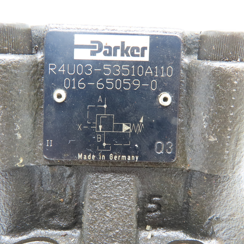 Parker R4U03-53510A110 Subplate Mounted Unloading Valve 350Bar