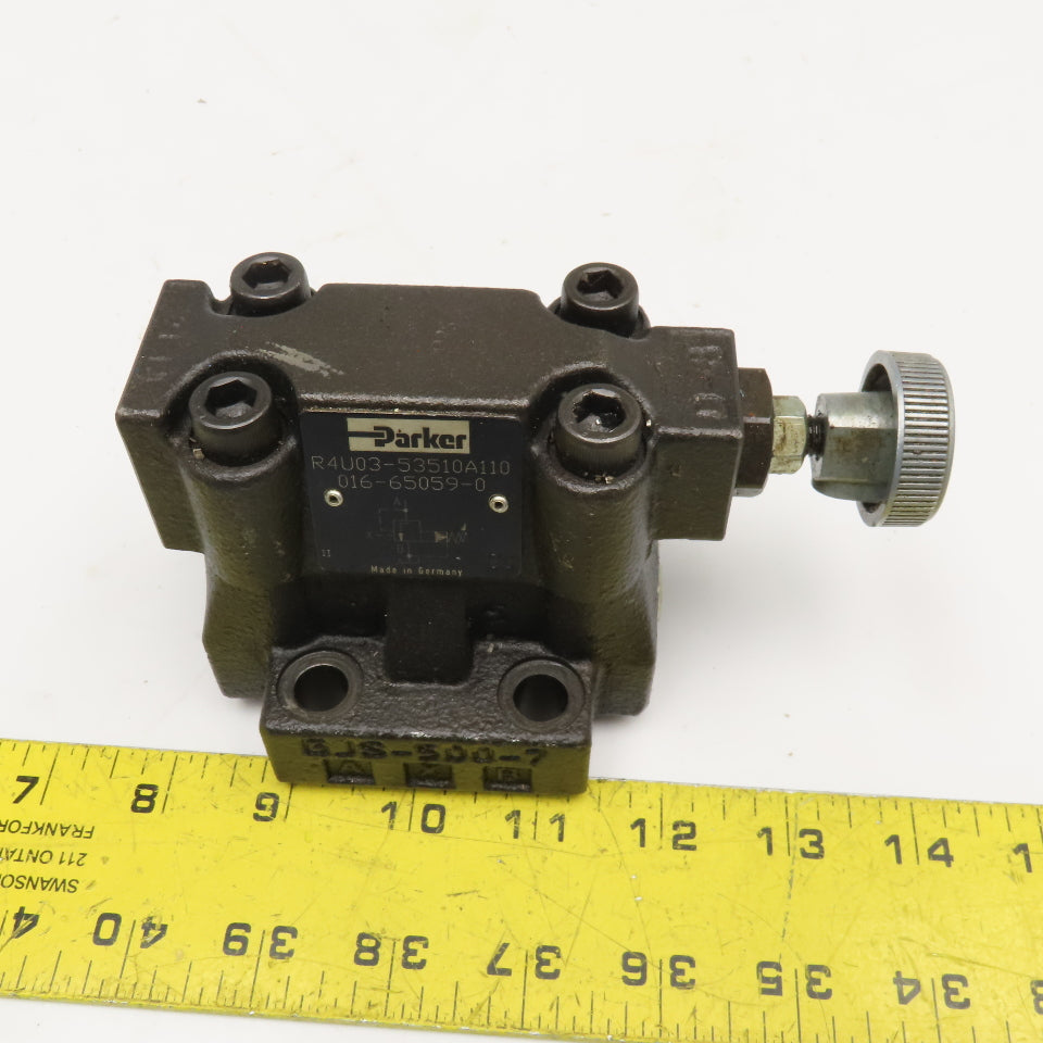 Parker R4U03-53510A110 Subplate Mounted Unloading Valve 350Bar