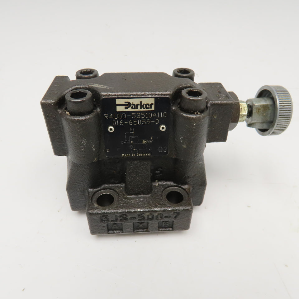 Parker R4U03-53510A110 Subplate Mounted Unloading Valve 350Bar
