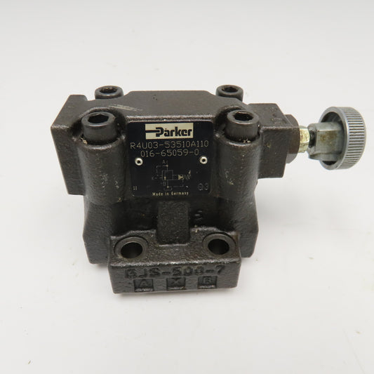Parker R4U03-53510A110 Subplate Mounted Unloading Valve 350Bar