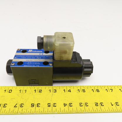 Hidraman SWH-G02-B2-D24-20 4/3 Position Closed Center Hydraulic Valve 24V Coil