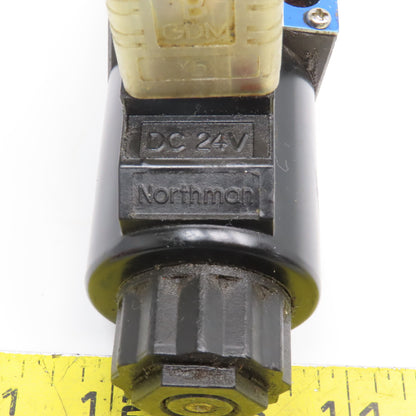 Hidraman SWH-G02-B2-D24-20 4/3 Position Closed Center Hydraulic Valve 24V Coil