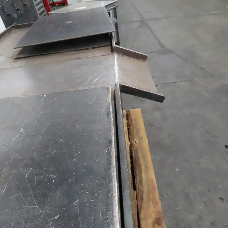 67" x 28" x 37" Tall Industrial Turntable Work Unwinding 2 Station Kitting Table