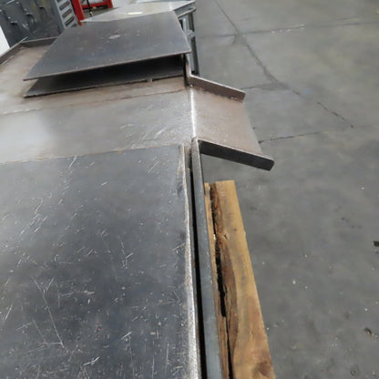 67" x 28" x 37" Tall Industrial Turntable Work Unwinding 2 Station Kitting Table