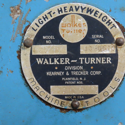 Walker Turner 480V 3Ph 12" Abrasive Cut Off Chop Saw