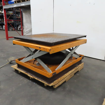 Herkules V900EP 2 Ton 50" x 38" Rotating Top Air Bag Lift Table 11"-28" Lift