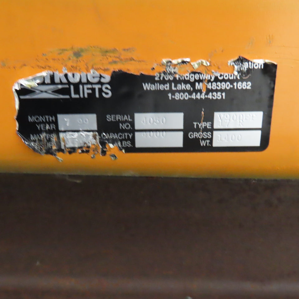 Herkules V900EP 2 Ton 50" x 38" Rotating Top Air Bag Lift Table 11"-28" Lift