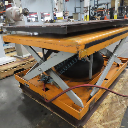 Herkules V900EP 2 Ton 50" x 38" Rotating Top Air Bag Lift Table 11"-28" Lift