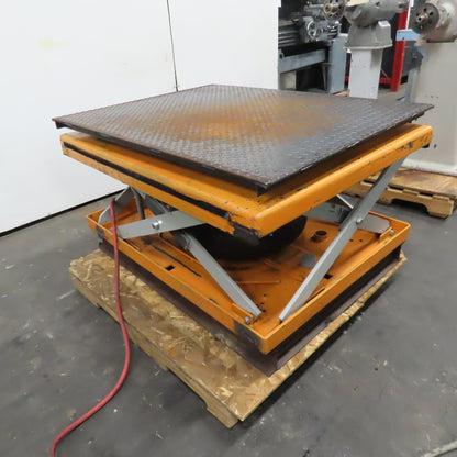 Herkules V900EP 2 Ton 50" x 38" Rotating Top Air Bag Lift Table 11"-28" Lift