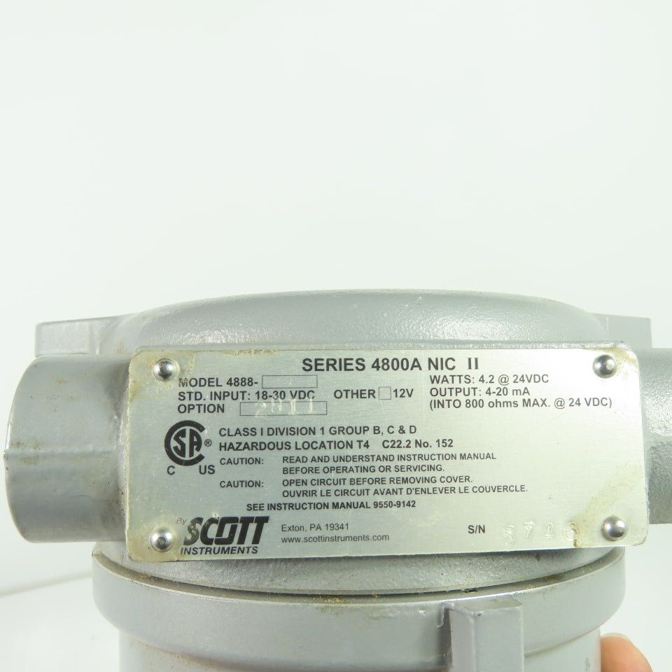 Killark Scott SPM26465 HKGL 0606 Gas Detection Transmitter 18-30VDC