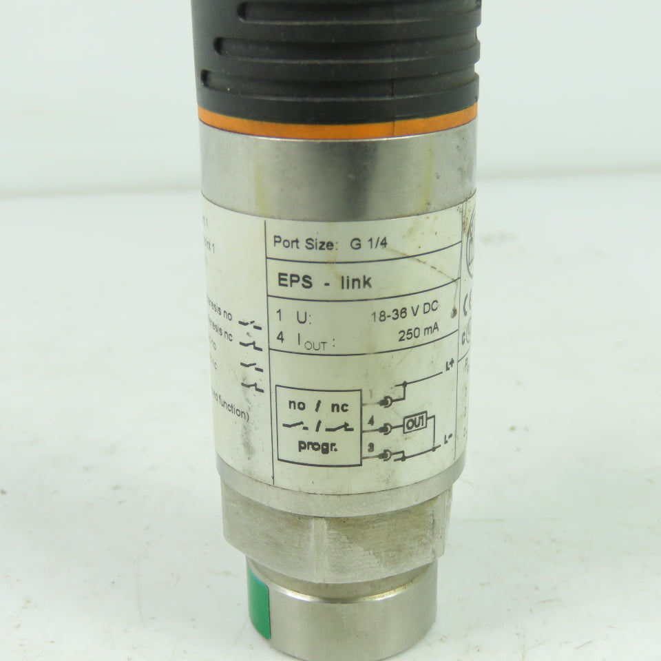 IFM PN7300 Effector Pressure Sensor 18-36VDC 250mA G 1/4 Port