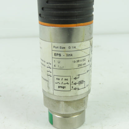IFM PN7300 Effector Pressure Sensor 18-36VDC 250mA G 1/4 Port