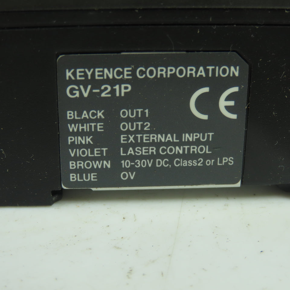 Keyence GV-21P CMOS Laser Sensor Amplifier 10-30VDC