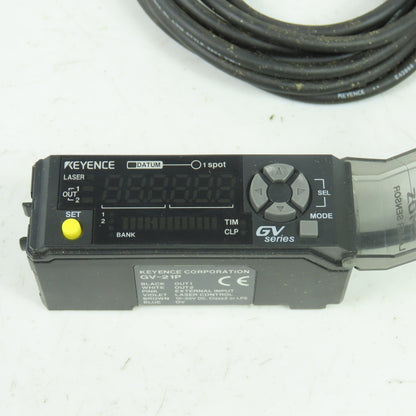 Keyence GV-21P CMOS Laser Sensor Amplifier 10-30VDC