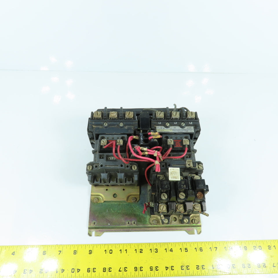 Allen Bradley 505-BOD Ser A Size 1 10HP Reversing Motor Starter 120V Coil