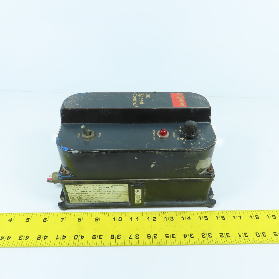 Dayton 5X485C DC Motor Speed Controller 115VAC 1PH Input 90VDC 1/4-1HP Out