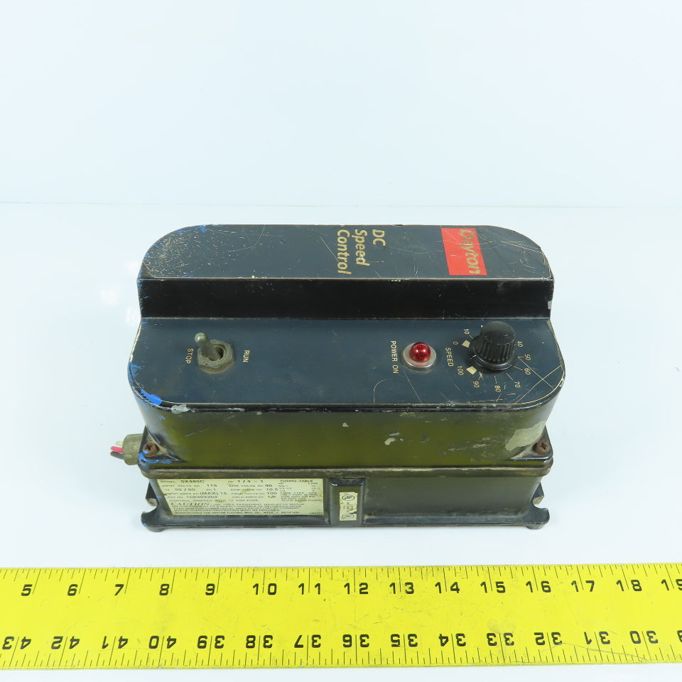 Dayton 5X485C DC Motor Speed Controller 115VAC 1PH Input 90VDC 1/4-1HP Out