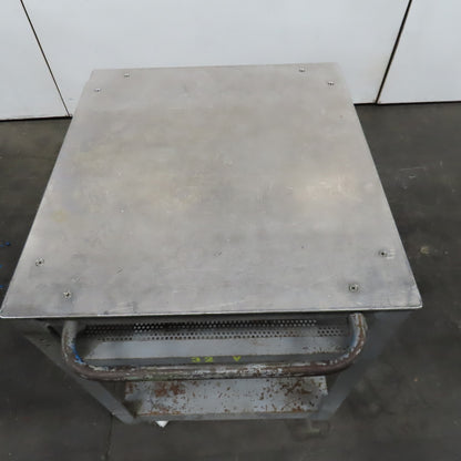 Steel Industrial Rolling Die Utility Maintenance Cart 2 Shelves 28" x 26" x 37"