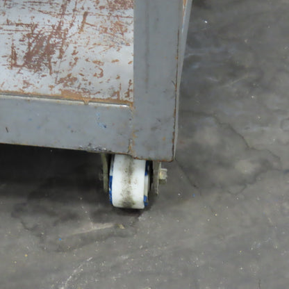 Steel Industrial Rolling Die Utility Maintenance Cart 2 Shelves 28" x 26" x 37"