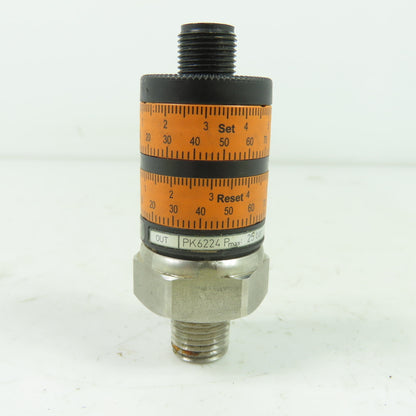 IFM PK6224 Pressure Switch With Intuitive Point Settings 25Bar 9.6-32VDC 500mA