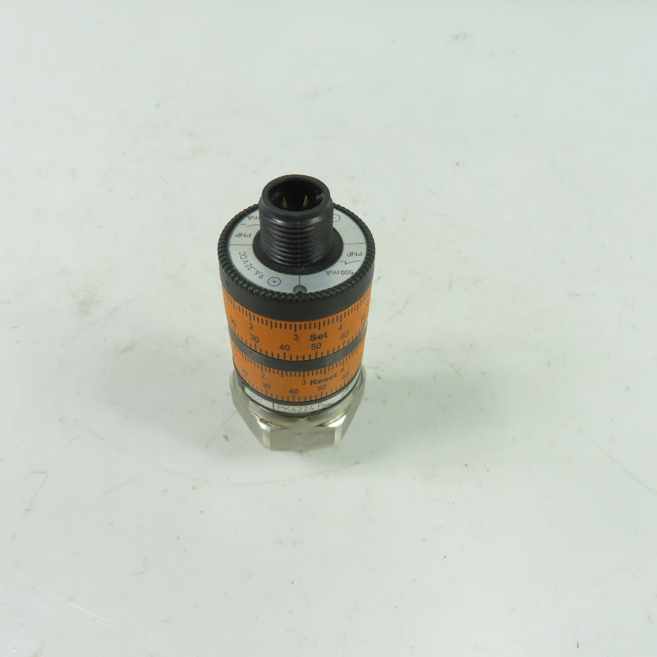 IFM PK6224 Pressure Switch With Intuitive Point Settings 25Bar 9.6-32VDC 500mA