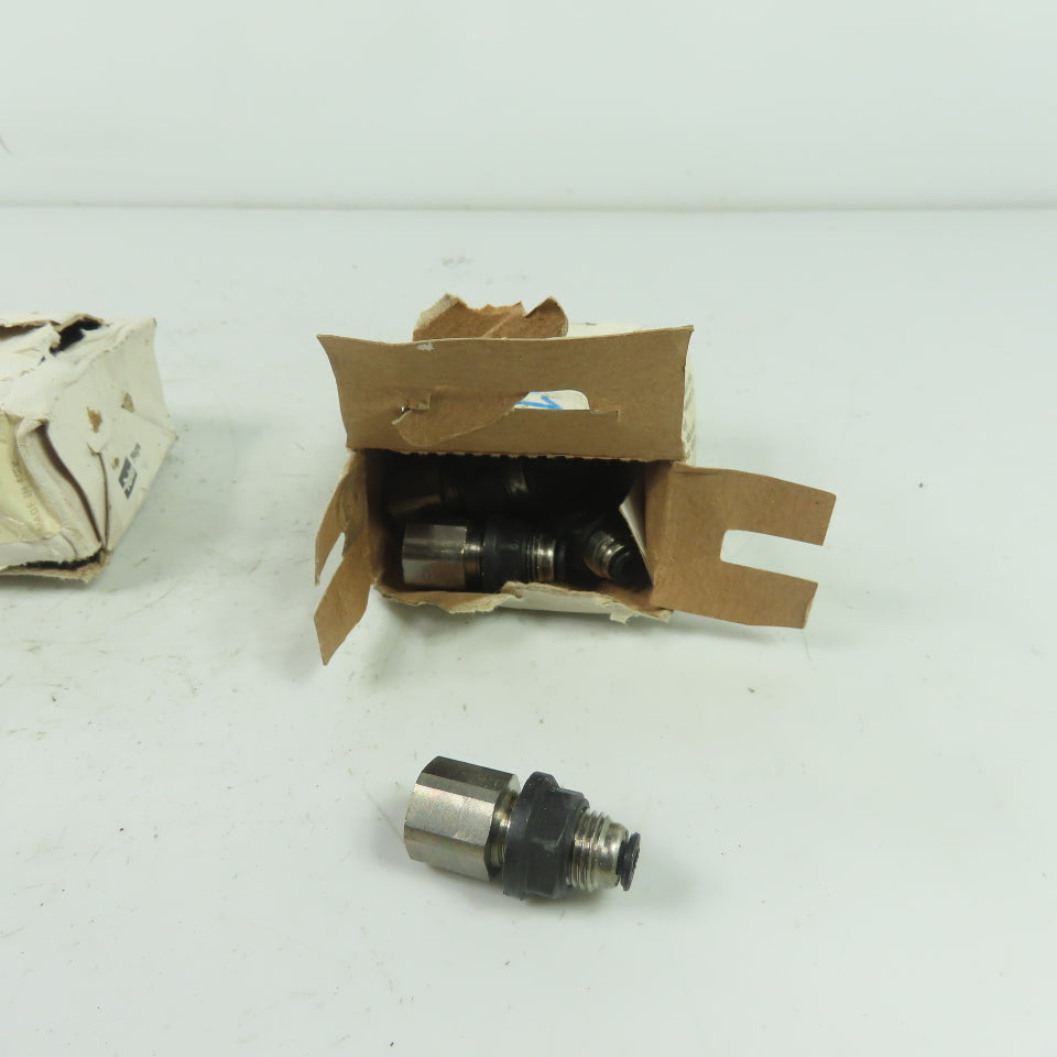 Parker 3036 53 11 Female Bulkhead Push-to-Connect Fittings 1/8" Lot Of 30