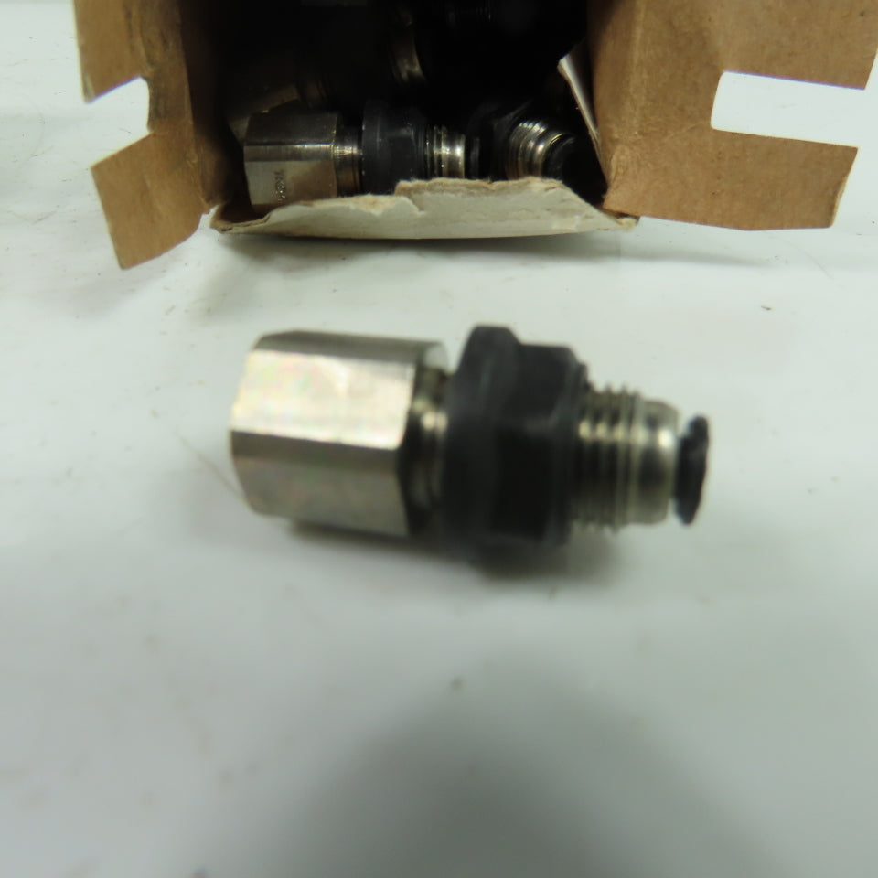 Parker 3036 53 11 Female Bulkhead Push-to-Connect Fittings 1/8" Lot Of 30
