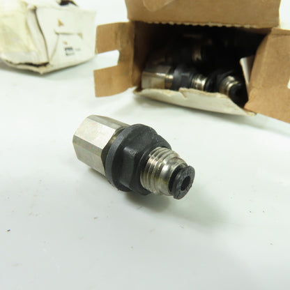 Parker 3036 53 11 Female Bulkhead Push-to-Connect Fittings 1/8" Lot Of 30