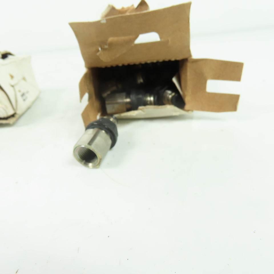 Parker 3036 53 11 Female Bulkhead Push-to-Connect Fittings 1/8" Lot Of 30