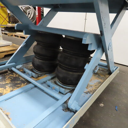 Air Float L 18 4000lb Capacity 2 Ton 48" x 48" Air Bag Lift Table 8"-30" Lift