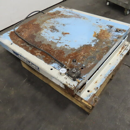 Air Float L 18 4000lb Capacity 2 Ton 48" x 48" Air Bag Lift Table 8"-30" Lift
