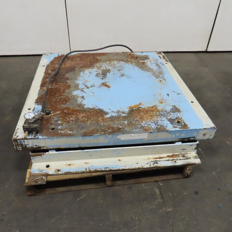 Air Float L 18 4000lb Capacity 2 Ton 48" x 48" Air Bag Lift Table 8"-30" Lift