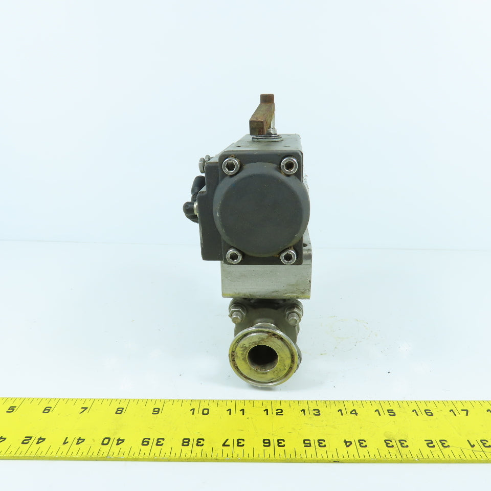 VNE PN 1" 316 Stainless Steel Sanitary Valve W/ Pneumatic Actuator