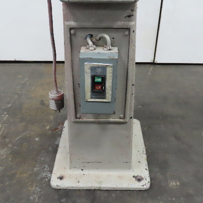 Chas.F. L'Hommedieu & Sons No. 133 3Hp 440V Pedestal Buffer 3400RPM 1-1/4" Arbor
