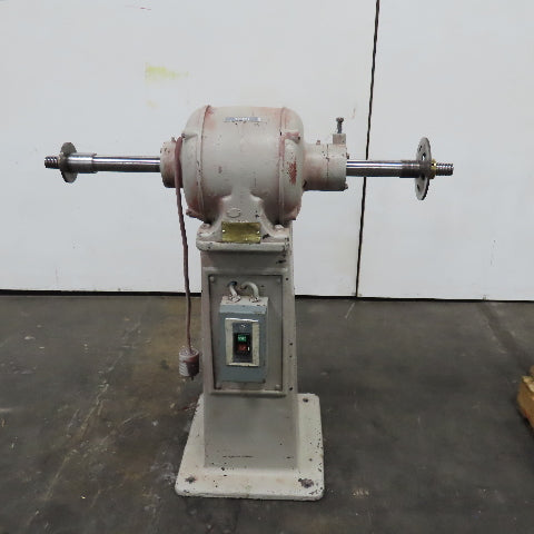 Chas.F. L'Hommedieu & Sons No. 133 3Hp 440V Pedestal Buffer 3400RPM 1-1/4" Arbor