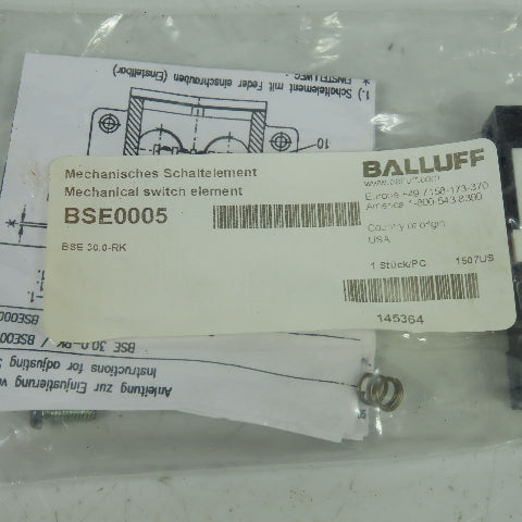 Balluff BSE0005 Mechanical Single Position Limit Switch BSE 30.0-RK