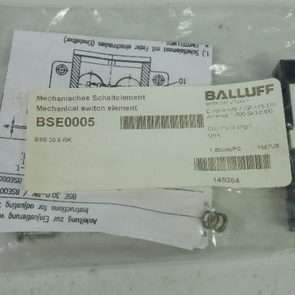 Balluff BSE0005 Mechanical Single Position Limit Switch BSE 30.0-RK